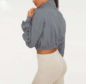 เสื้อฮู้ดผู้หญิงแบบมีซิป ดีไซน์ล่าสุด ผ้าฝ้าย 100% พิมพ์ลายด้านหน้า สำหรับฤดูหนาว ขายส่ง OEM - Product Image 2