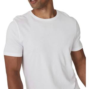 Camiseta de cuello redondo ajustada de primera calidad para hombre, Camiseta corta de gran tamaño de tres mezclas, camiseta blanca ajustada para hombre, camiseta de tres mezclas - Product Image 1
