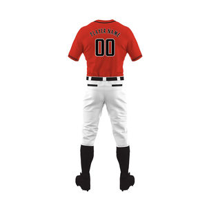 Ensemble d'uniformes de baseball personnalisés à prix abordable, 100% polyester, service OEM en gros, uniforme de baseball - Product Image 3