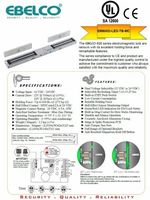 Kunci Pintar EBELCO 600-D-LED EM untuk Pintu Aluminium Anodized Berdaun Ganda dengan Timer dan Buzzer untuk Pintu Kaca/Kayu, Pemasok dari India