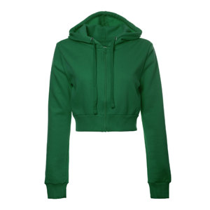 Sudadera con Capucha para Mujer con Logotipo Personalizado, Top Corto con Cremallera, Ropa de Moda para Fitness, Top Corto con Cordón - Product Image 4