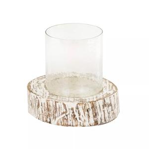 Portavelas de madera artesanal de lujo con forma cuadrada hecha a mano, candelabro decorativo a precio de venta al por mayor - Product Image 1