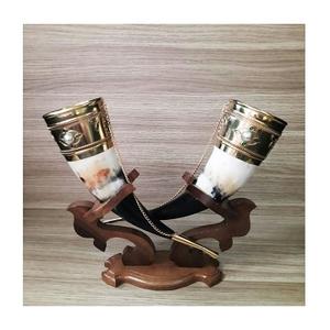 Jarra Vikinga Tallada Personalizada, Hecha a Mano con Ágata Natural, Cuerno para Beber Estilo Animal, Decoración de Cerveza, Diseño Moderno - Product Image 3