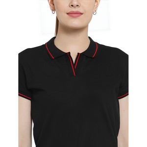Venta caliente de las mujeres Polo camiseta al por mayor de encargo del polo para las mujeres transpirable impreso Polo camiseta de golf - Product Image 6