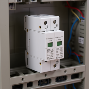 Parafoudre monophasé 2 rails DIN Max 10 kA pour protection électrique - Product Image 3