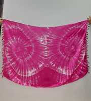Vendeur chaud à la mode cravate-teint 100% rayonne plage sarong robe quantité minimale de commande bas plage vêtements de natation imprimé slips écharpe vêtements de plage