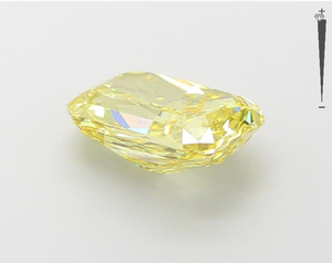 Aniva SI1 IGI 2.28CT 1.01CT ที่ได้รับการรับรอง4.26CT ตัดวงรีสีเหลืองสดใสปลูกในห้องปฏิบัติการที่ดีเยี่ยมเพชรสีเหลืองแฟนซี - Product Image 2