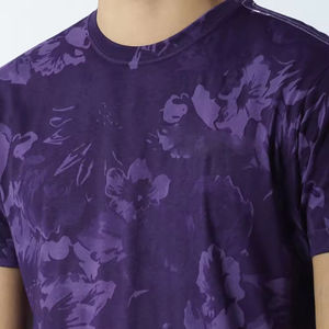 T-shirts de sublimation de haute qualité en gros, tissu éponge, séchage rapide, hommes femmes polyester/coton, logo personnalisé, design personnalisé - Product Image 4