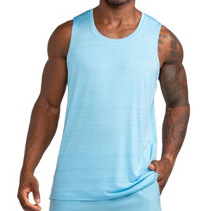 High Stretchy Round Neck Racerback Quick Dry Anti-Shrink Tank Top Gym Fitness Sports Top Breathable New Style <b>Running</b> <b>Singlet</b> - Product Image 4