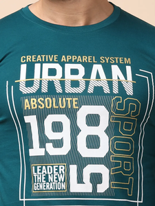 Camiseta clásica con estampado Bottlegreen con manga completa y cuello redondo Cómoda y de moda 100% algodón Ropa informal Versátil - Product Image 3