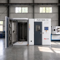 Machine de revêtement sous vide AsiaLink PVD, système de pulvérisation par atomisation, pompe à moteur contrôlée par PLC pour le revêtement décoratif dur des surfaces métalliques