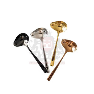 ช้อนกาแฟสแตนเลสสตีล ดีไซน์หรูหราทันสมัย ด้ามยาว ขัดเงาอย่างดี ใช้กับเครื่องล้างจานได้ เหมาะสำหรับร้านอาหารและครัว - Product Image 1