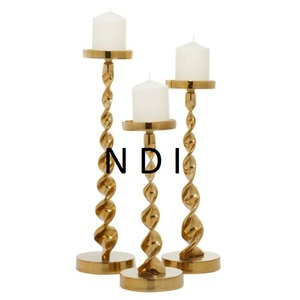 เชิงเทียนแกะสลักด้วยมือแบบกำหนดเองสำหรับตกแต่งบ้านเชิงเทียนโลหะ - Product Image 5