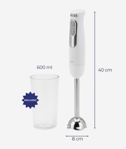 Frullatore a immersione a 2 velocità con bicchiere da 700W (Jata JEBT1818) - Product Image 3