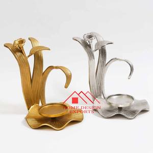 Bougeoir de pilier en aluminium de vente chaude pour la décoration de mariage Bougeoir unique pour les décorations de mariage - Product Image 5