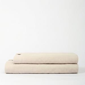 Juego de 2 Toallas de Algodón para Cara y Baño, Diseño Exterior Tipo Waffle con Interior Suave Sin Torsiones, para Uso en Baño y Hotel - Product Image 6