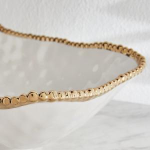 Lot de 3 bols décoratifs bas orchidées finition argentée pièces élégantes parfaites pour la table de bureau à domicile ou la fête d'Inde - Product Image 5