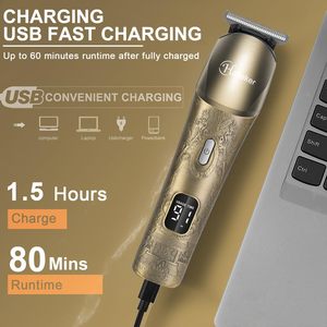 Kit de Afeitado Eléctrico para Hombre, Recortadora de Barba Inalámbrica Mejorada, Resistente al Agua, para Bigote, Cara, Nariz y Cuerpo - Product Image 2
