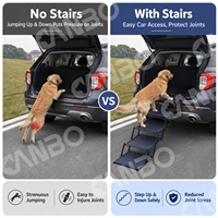CANBO Amélioré Extérieur Pliable Voiture Chien Échelle Escalier Portable Stable Pet Dog Step Acier