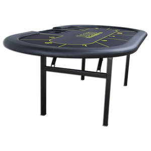 Table de poker pliante personnalisable de luxe moderne motif rond Casino-Selling Table en bois de la meilleure qualité - Product Image 4