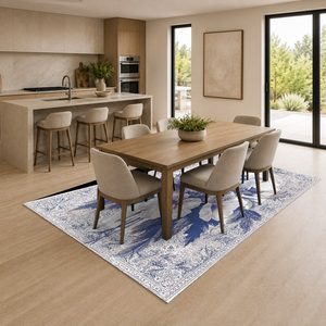 <b>RUGS</b> DEPOT LXDP-0346 Wholesale Multicolor Neutral Contemporary Geometric Digital Printed Machine Washable <b>Chenille</b> <b>Rug</b> Non Slip - Product Image 4