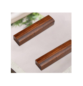 Elegante peso de papel de madera negra para mesa escuela dormitorio escritorio decorativo forma rectangular artesanía natural - Product Image 3