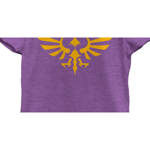 เสื้อยืดพิมพ์ลายกราฟิกนินเทนโด เกิร์ลส์ เลเจนด์ ออฟ เซลด้า ทริฟอร์ซสีม่วง ไซส์กลาง - Product Image 3