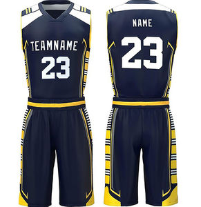 High Quality Customized 100% Polyester <b>Basketball</b> Uniform Best Design for Outdoor Sports Wear - Product Image 3