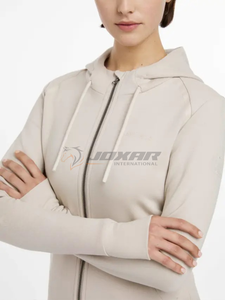 เสื้อฮู้ดกันลมมีฮู้ดสำหรับขี่ม้าของผู้หญิงเสื้อฮู้ดกันลมดีไซน์ทันสมัยสวมใส่สบายฝึกซ้อมขี่ม้าคุณภาพพรีเมียม - Product Image 2