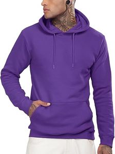 Sudaderas Casuales de Invierno para Hombre, Color Sólido, 100% Algodón, Felpa, Corte Regular, Secado Rápido, Ecológicas y Transpirables - Product Image 5