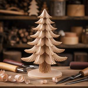 Handcrafted Wooden Christmas Wall Hanging Ornaments For <b>Door</b> Decoration Adding Festive Spirit And Rustic Charm To Entryway - Product Image 2