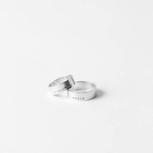 Anillo de plata con nombre personalizado y delicado, tendencia de escritura a mano, joyería de aniversario para fiesta de boda, la mejor oferta para revender, proveedor al por mayor - Product Image 1