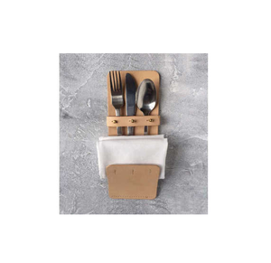 Inde Artisanat Cuir Porte Cuillère Fourchette Couverts Vaisselle Dîner Ustensile Ensemble Qualité Supérieure Prix Pas Cher - Product Image 1