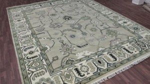 ชุดพรมขนสัตว์8x10แนววินเทจสีชมพูปฏิวัติพรมถักมือสวยงามห้องนั่งเล่นห้องน้ำบ้านเรา - Product Image 4