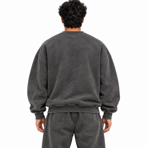 Top Quality 100% Cotton Acid Wash Men's Hoodies Sweatshirts Pullover Streetwear <b>Tracksuits</b> Heavyweight Puff Printing Hoodie Men - Product Image 4