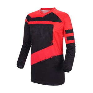 Long Sleeve Motocross Cycling Jersey Breathable Quick Dry Sublimation MX Bike Wear 100% Polyester Summer Racing for Adults - Product Image 5