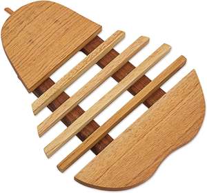 Dessous de plat en bois de qualité supérieure plats chauds Pots 100% naturel fait à la main produit le plus vendu tapis de dessous de plat en bois décor de Table - Product Image 5