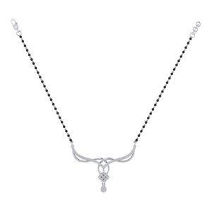 <b>Gold</b> Plated Sterling Silver Mangalsutra <b>Set</b> with 43cm Adjustable Chain Cubic Zirconia Stones Fine <b>Jewelry</b> - Product Image 2