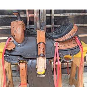 Selle de course Western Leather Barrel de la meilleure qualité, légère, durable et performante - Product Image 6