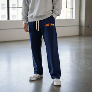 Pantalones Jogger Casuales de Invierno de Primera Calidad, Cierre con Cordón, Ecológicos, Lavados Personalizados, Pantalones de Lona para Hombre, Talla Grande - Product Image 1