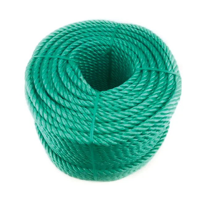 Chất lượng cao HDPE 3 sợi dây thừng nhựa xoắn PE câu cá dây thừng PP bao bì twine 8 mét