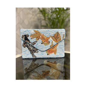 Sac à main de soirée pour femmes de luxe fait à la main Nouvelle broderie Perlage Décorations géométriques Motif en coton Fermeture éclair - Product Image 4