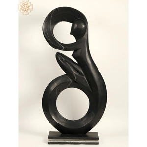 Nueva escultura de Metal con acabado plateado hecho a mano para decoración del hogar para habitación de Hotel restaurante Decoración de mesa de lujo escultura de uso - Product Image 4