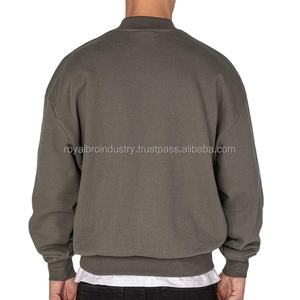 Custom Crewneck Cartoon Casual Autumn Fleece 3D Print Embroidered Logo Men's Cotton Pullover Sweatshirt Oversized <b>Streetwear</b> - Product Image 3