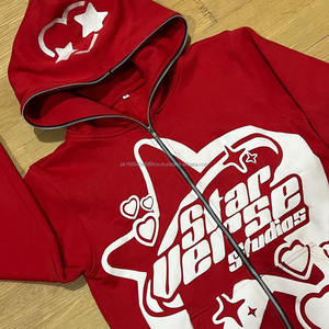 Sweat à capuche zippé intégral personnalisé pour femme, 100% coton polaire, coupe-vent, hiver, printemps, grande taille, impression de logo - Product Image 2