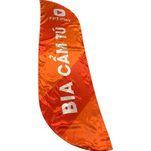 Bandera de Pluma Naranja de Poliéster con Impresión Digital, Duradera, para Deportes y Juegos - Product Image 2