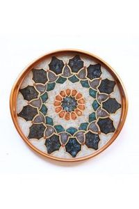 ถาดรองแก้วทรงกลมสไตล์โบฮีเมียนถาดเสิร์ฟอาหารสำหรับงานแต่งงานที่ไม่ซ้ำใครสไตล์โบฮีเมียน - Product Image 6