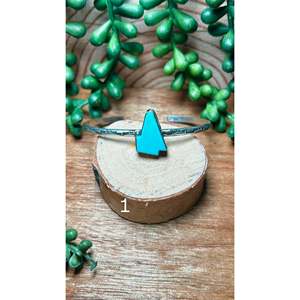 Donovan Skeets Kingman Turquoise & Sterling <b>Silver</b> Fashion <b>Cuff</b> <b>Bracelet</b> - Product Image 1