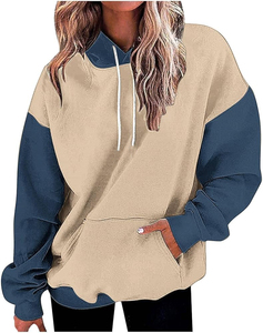 เสื้อฮู้ดดี้โอเวอร์ไซส์พิมพ์โลโก้ตามสั่ง เสื้อฮู้ดผู้หญิง สตรีทแวร์ ผ้าฟลีซ ล้างสีแบบแอซิด สไตล์สตรีท สำหรับผู้หญิง - Product Image 3