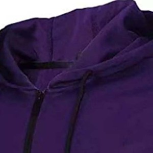 Design Your Own Logo <b>Men</b> Track <b>Suit</b> <b>Purple</b> Color Zipper Customized Fabric Cotton Fleece High Quality Winter Sports Man Tracksuit - Product Image 6